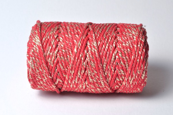 bakers twine thick red and gold sparkle baker's twines range