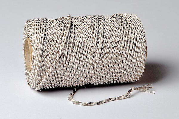 bakers twine metallic range platinum and white