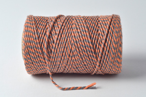  bakers twine orange and grey