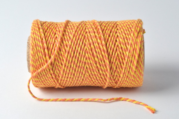 bakers twine orange and yellow